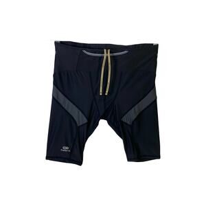 NWOT KALENJI Shorts Men~S W30”Decathlon Black Zip-Pocket Logo Bike Running Sport